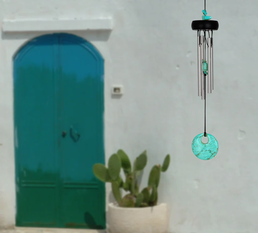 Campana de Viento Precious Stones Turquesa 29 cm - Imagen 2