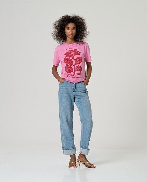 Camiseta manga corta Rosa Flor SURKANA - Imagen 4