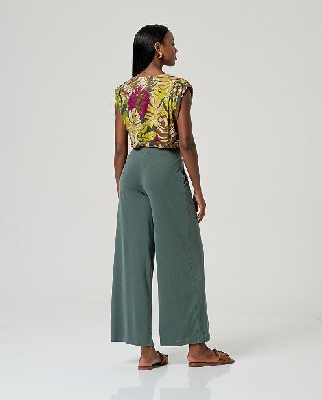 Pantalon ancho Verde Botella SURKANA - Imagen 2