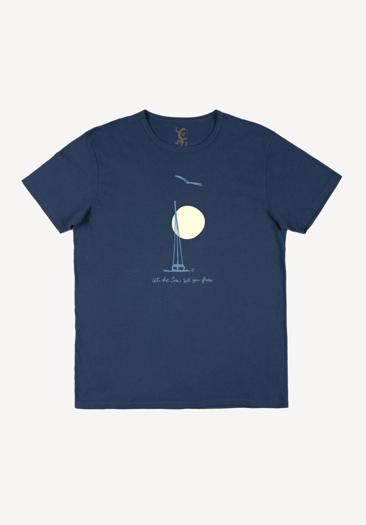 Camiseta básica Freedom Azul Marino POU NOU